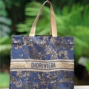 AUTHENTIC GWP Dior Dioriviera Blue and Cream Tote